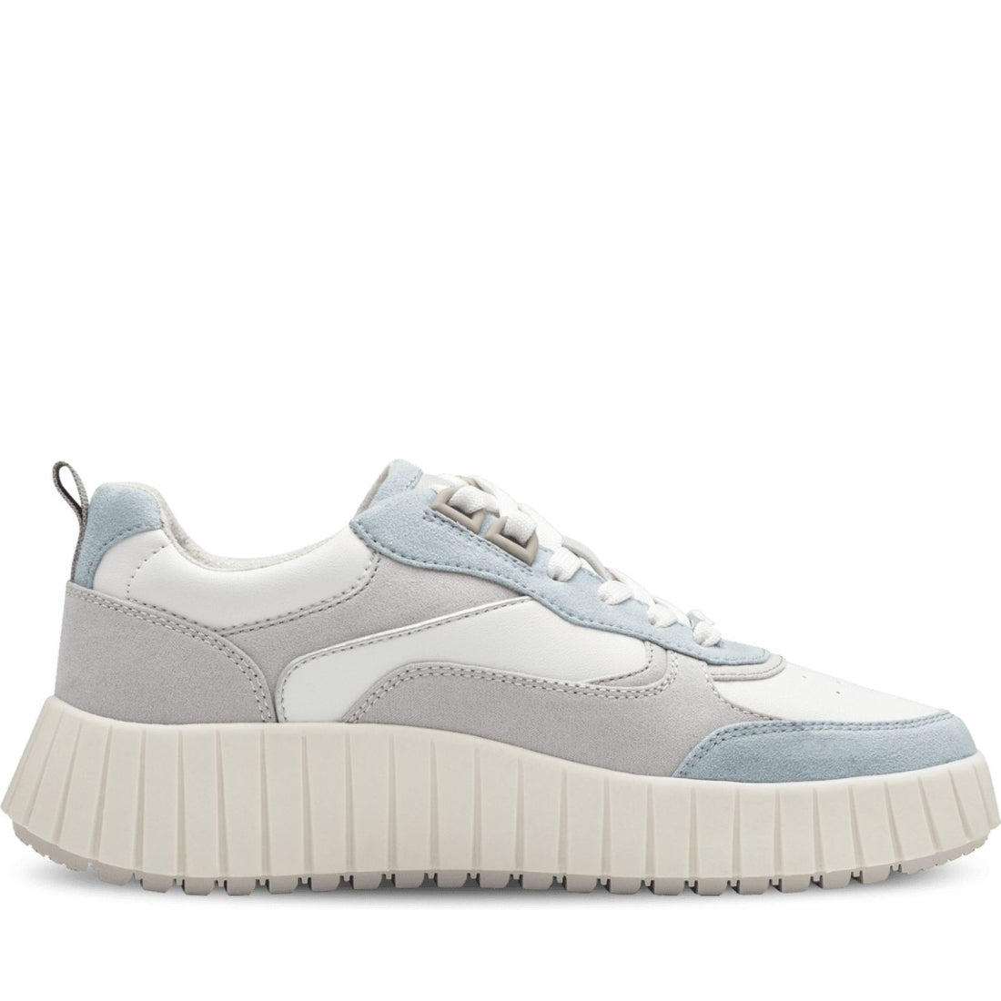 s.Oliver womens blue comb leisure trainers | Vilbury London