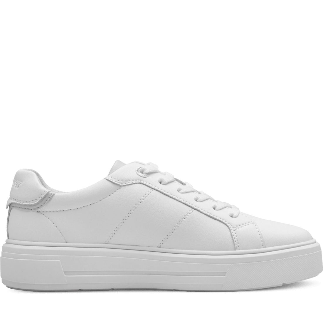 s.Oliver womens white leisure trainers | Vilbury London