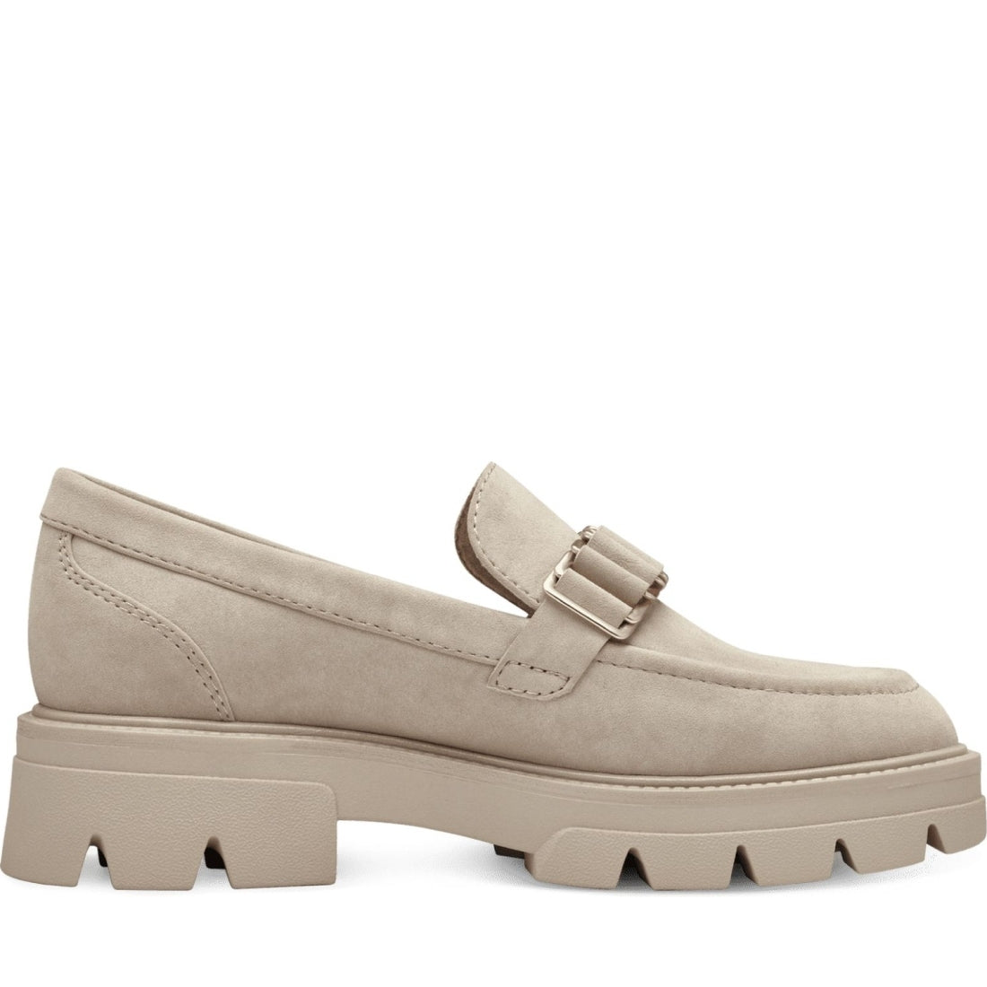 s.Oliver womens cream casual closed loafers | Vilbury London