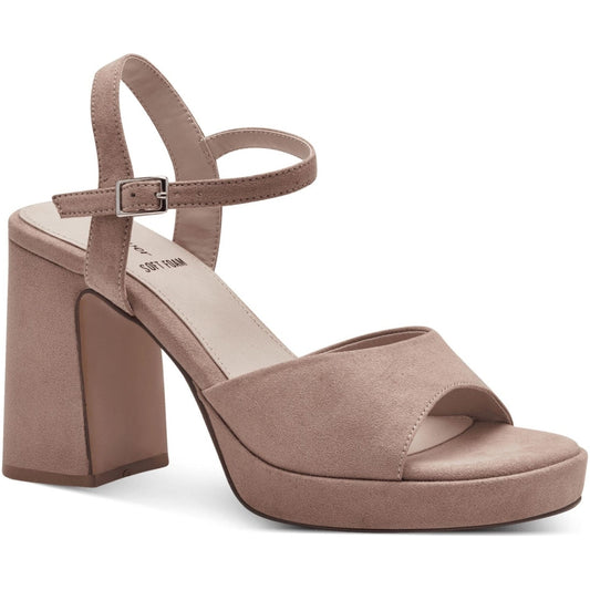 s.Oliver womens old rose elegant open sandals | Vilbury London