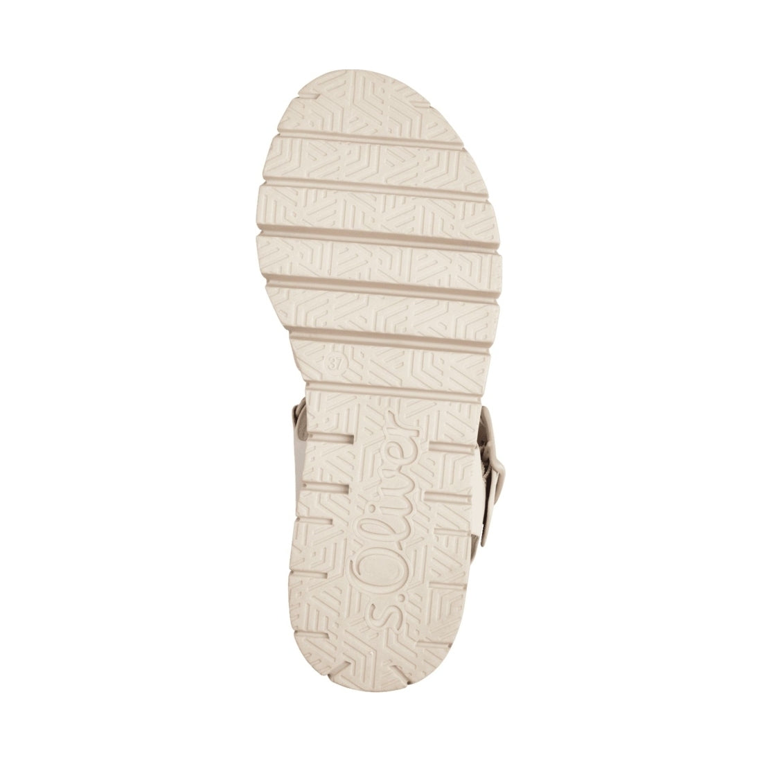 s.Oliver womens beige casual open sandals | Vilbury London