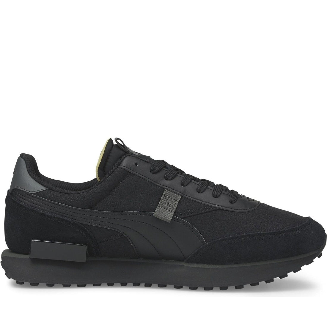 Puma mens black future rider leisure trainers | Vilbury London