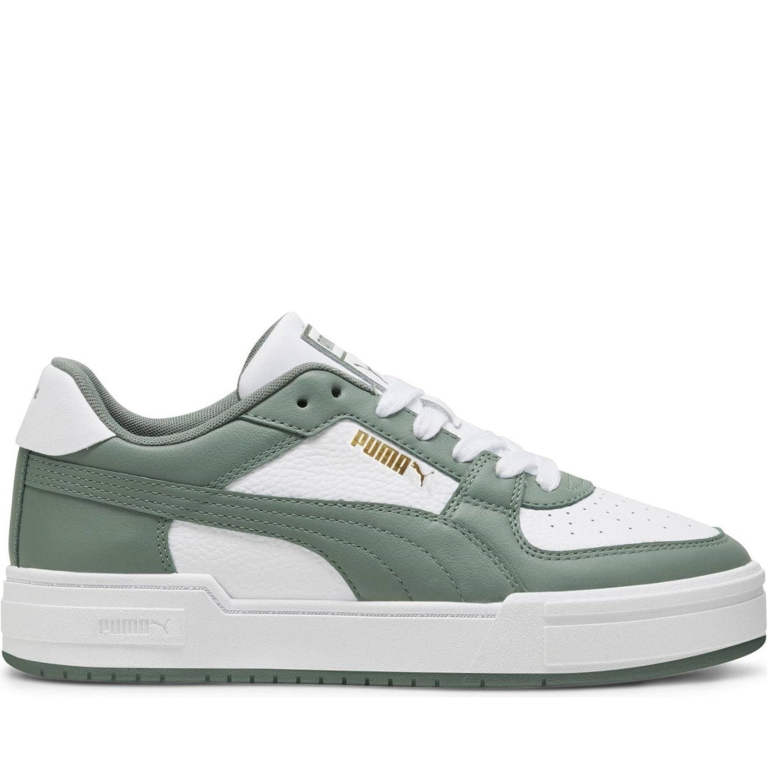 Puma mens white eucalyptus ca pro classic leisure trainers | Vilbury London