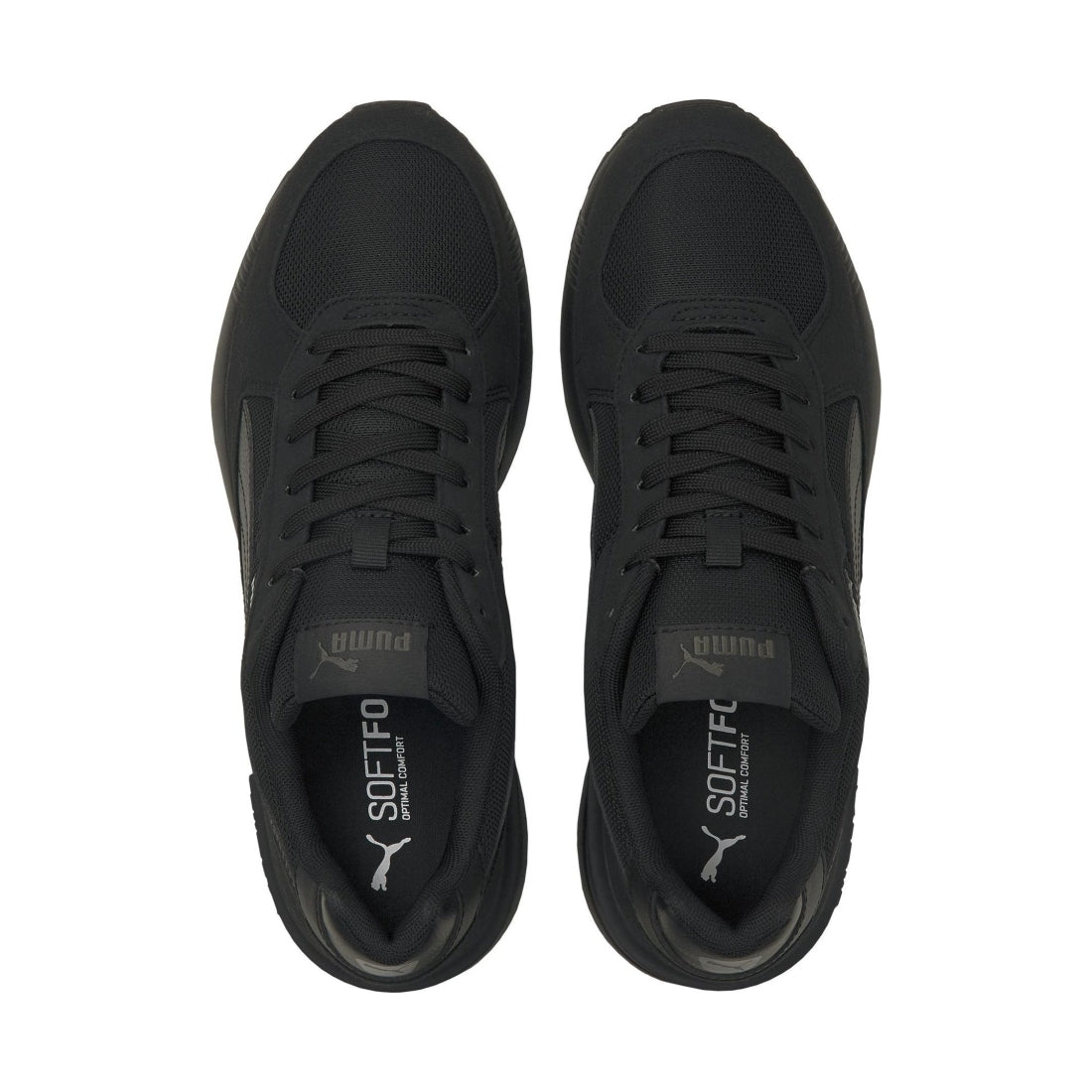 Puma mens black dark shadow graviton leisure trainers | Vilbury London