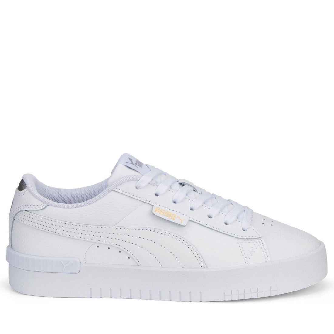 Puma womens white silver jada leisure trainers | Vilbury London