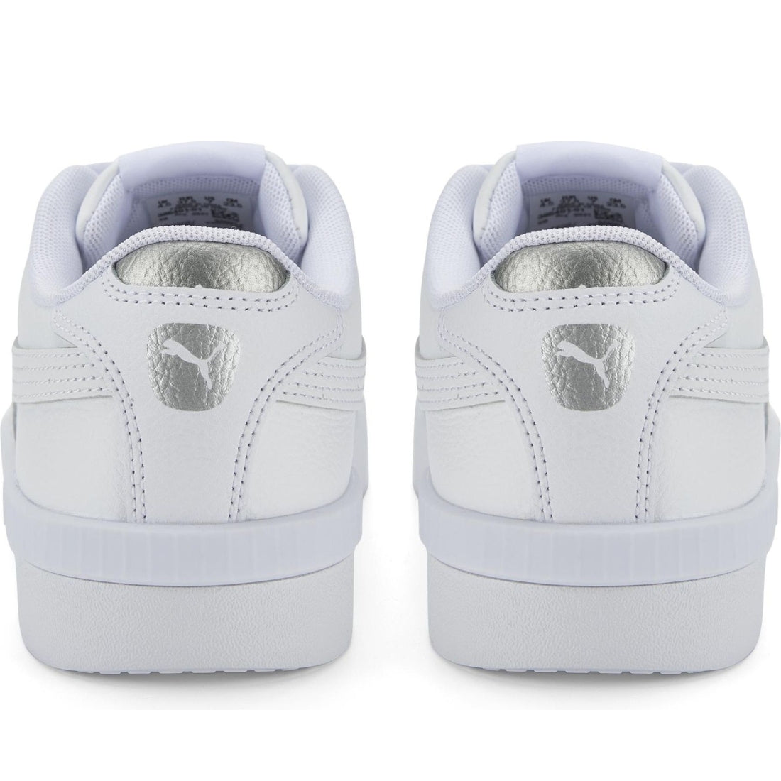 Puma womens white silver jada leisure trainers | Vilbury London