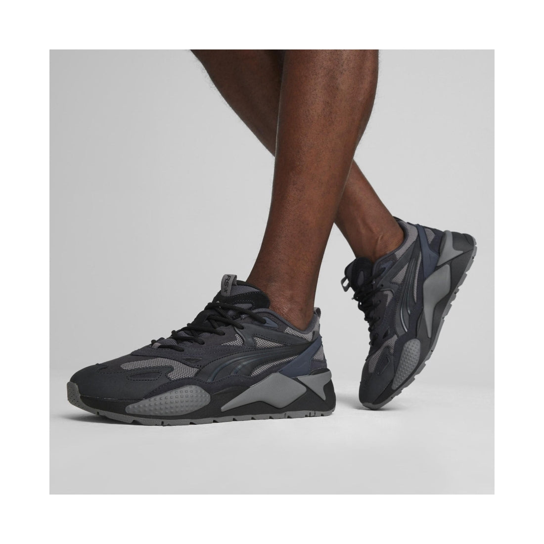 Puma mens cool dark gray gray rs-x efekt leisure trainers | Vilbury London