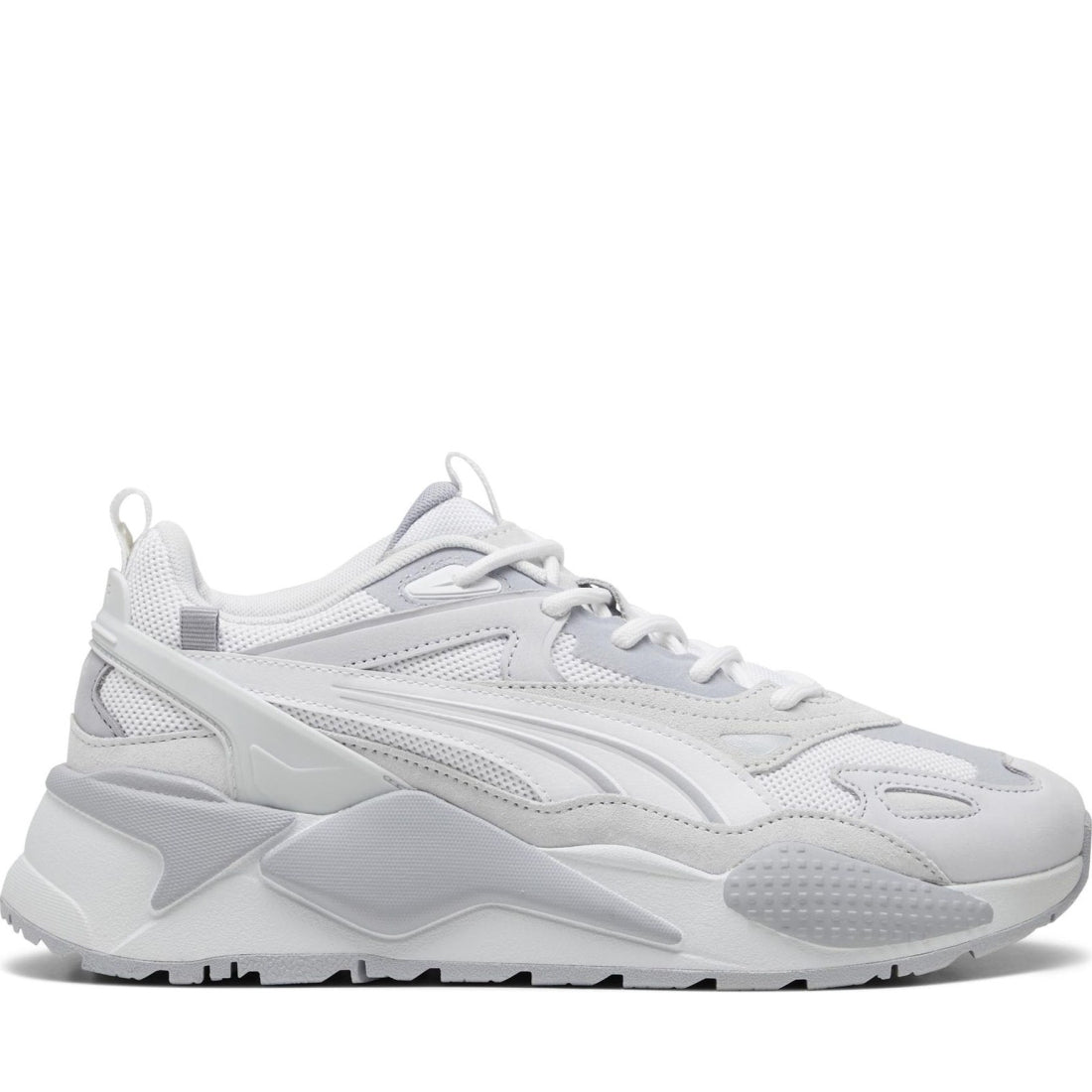 Puma unisex adults white silver mist rs-x efekt leisure trainers | Vilbury London