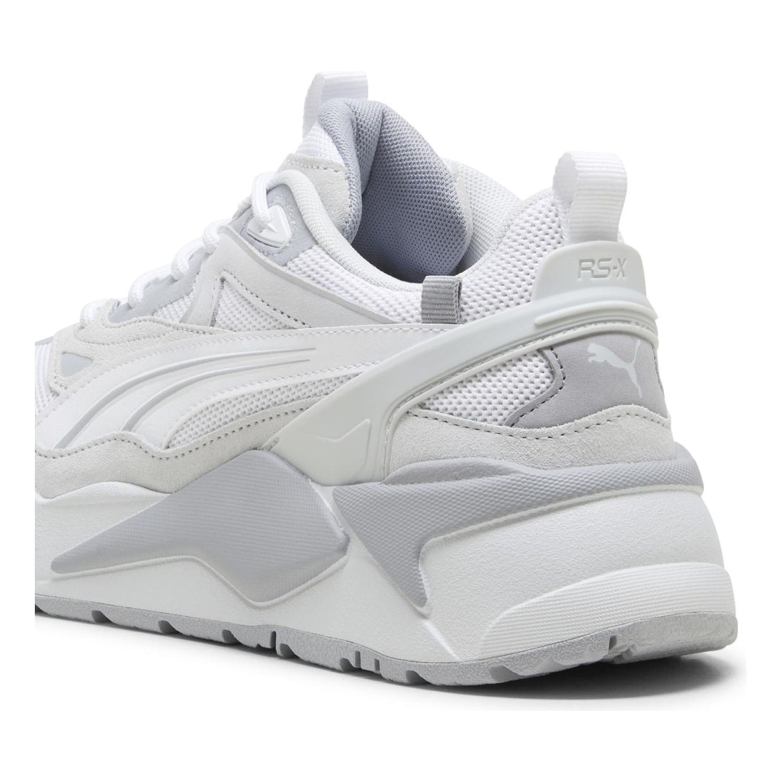 Puma unisex adults white silver mist rs-x efekt leisure trainers | Vilbury London