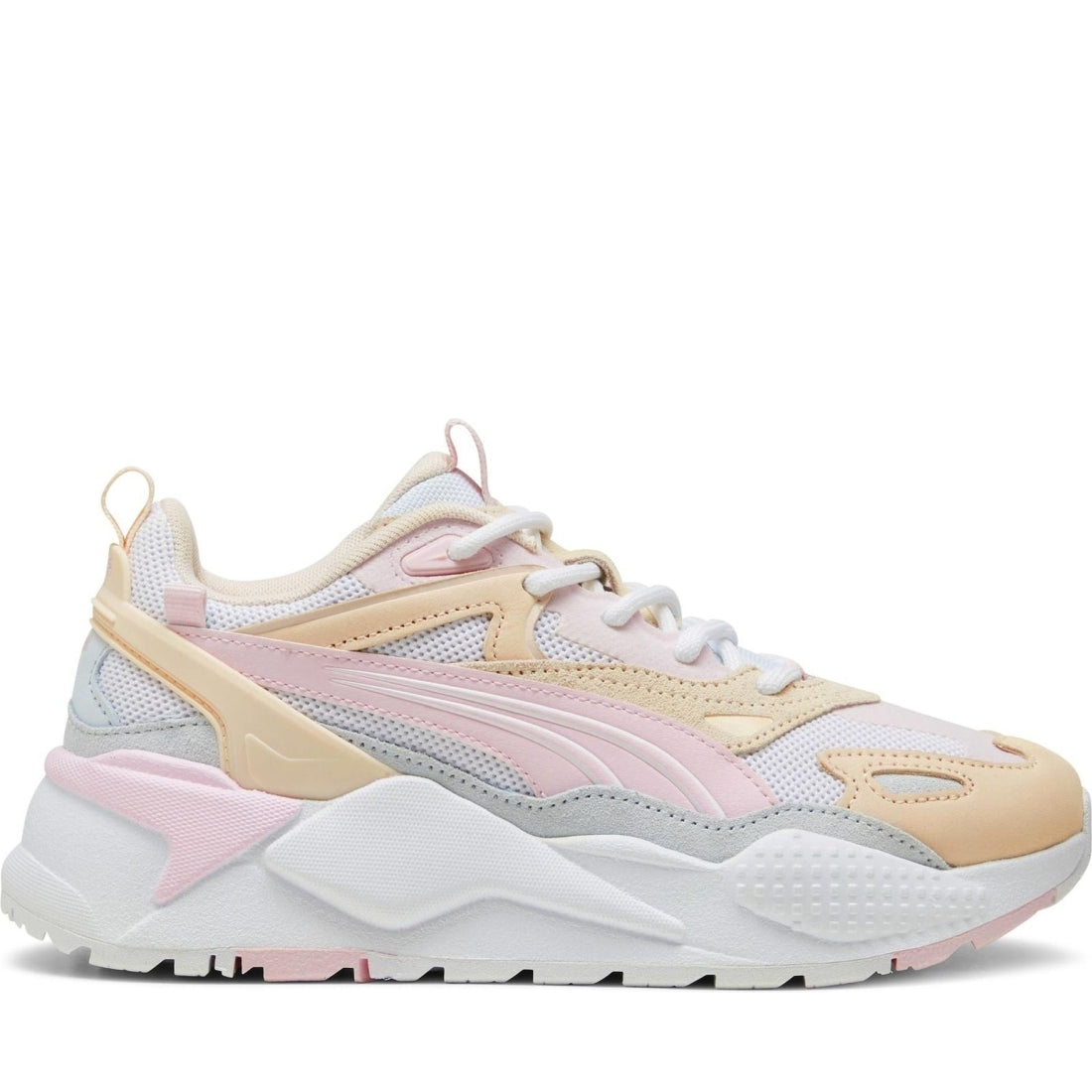 Puma unisex adults white rosebay pink rs-x efekt leisure trainers | Vilbury London