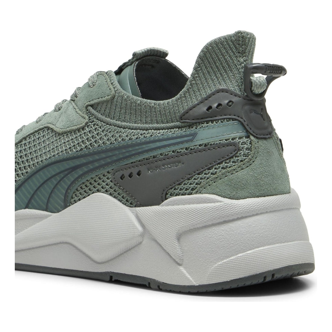 Puma mens eucalyptus mid gray rs-xk leisure trainers | Vilbury London