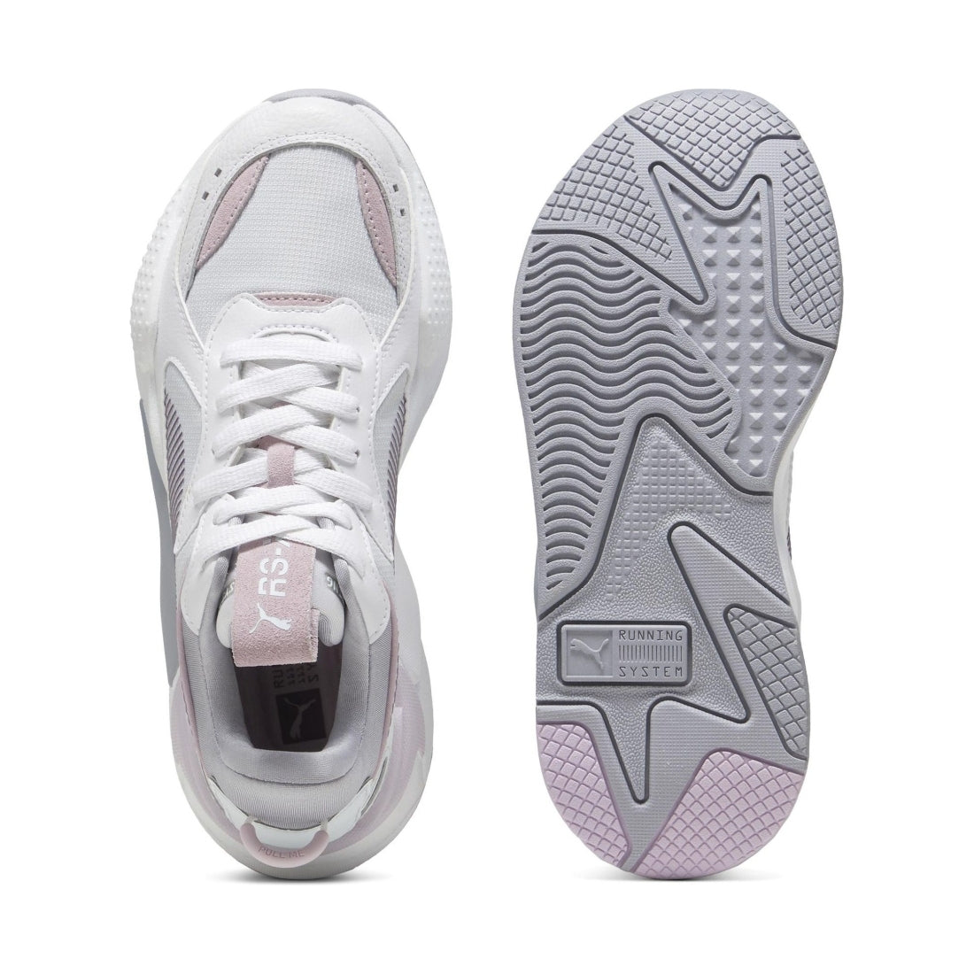 Puma womens dewdrop white rs-x leisure trainers | Vilbury London