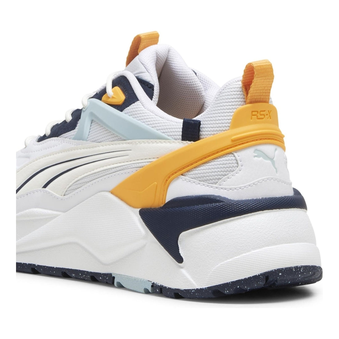 Puma mens silver mist white rs-x efekt leisure trainers | Vilbury London