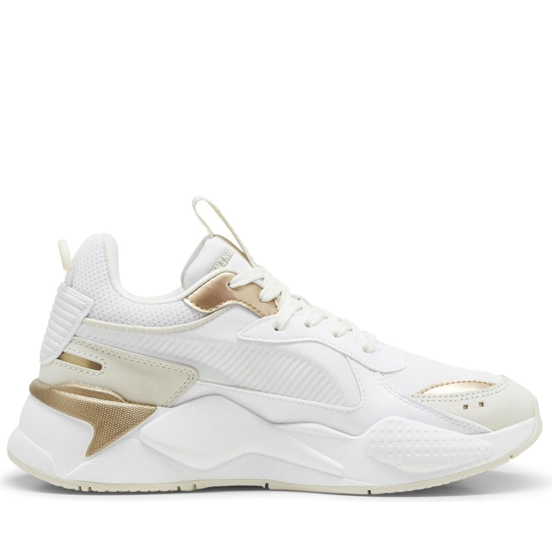 Puma womens white warm white rs-x leisure trainers | Vilbury London