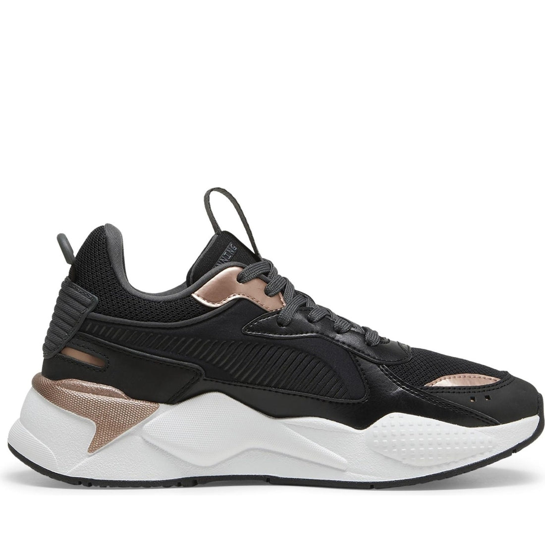 Puma womens black white rs-x leisure trainers | Vilbury London