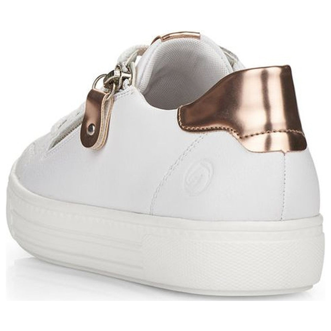 Remonte womens white leisure trainers | Vilbury London