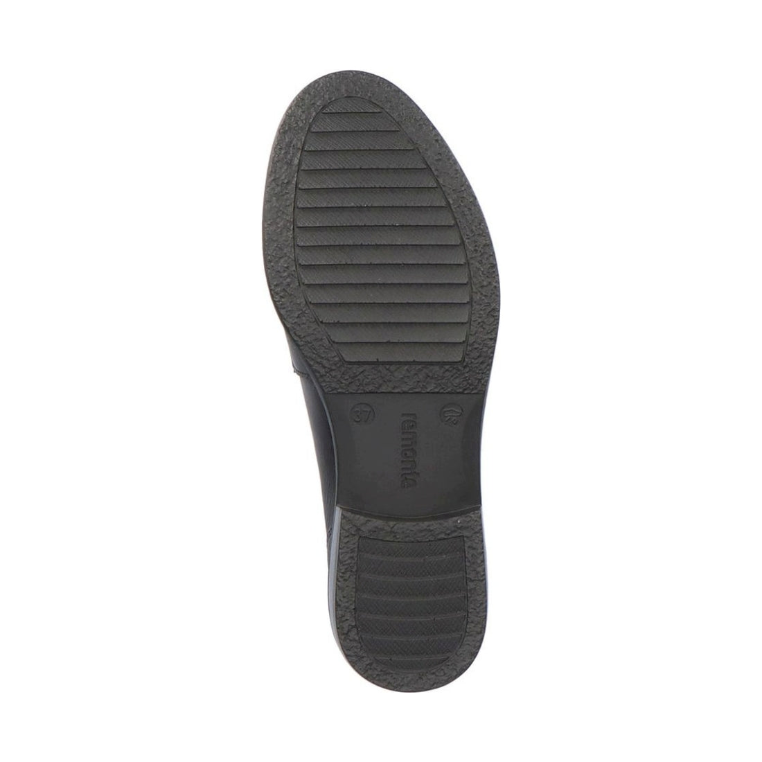 Remonte womens black classic closed loafers | Vilbury London
