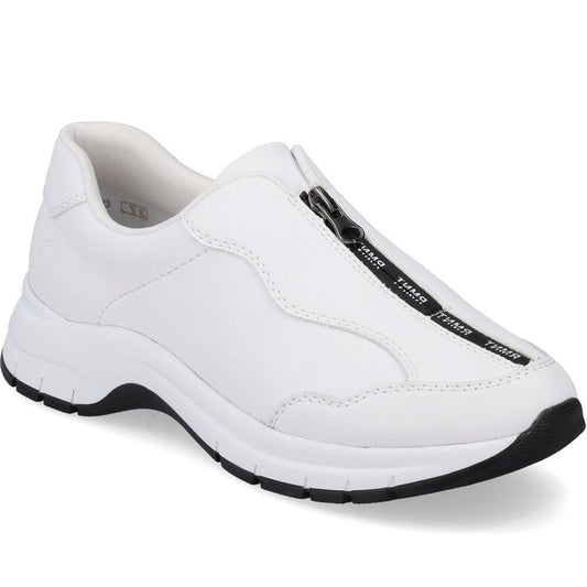 Remonte womens white leisure trainers | Vilbury London