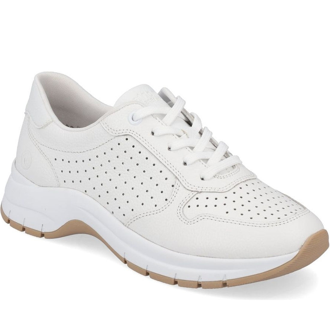 Remonte womens white leisure trainers | Vilbury London