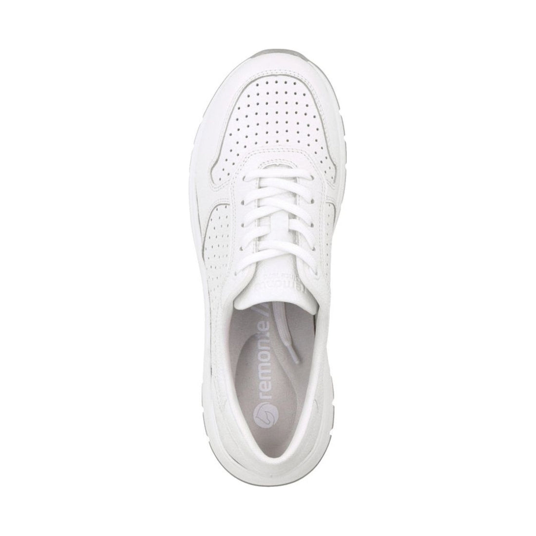 Remonte womens white leisure trainers | Vilbury London