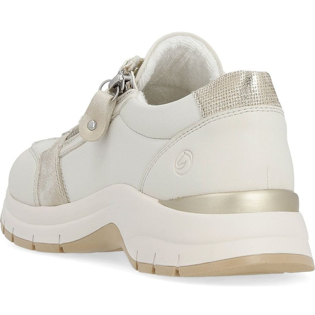 Remonte womens white leisure trainers | Vilbury London