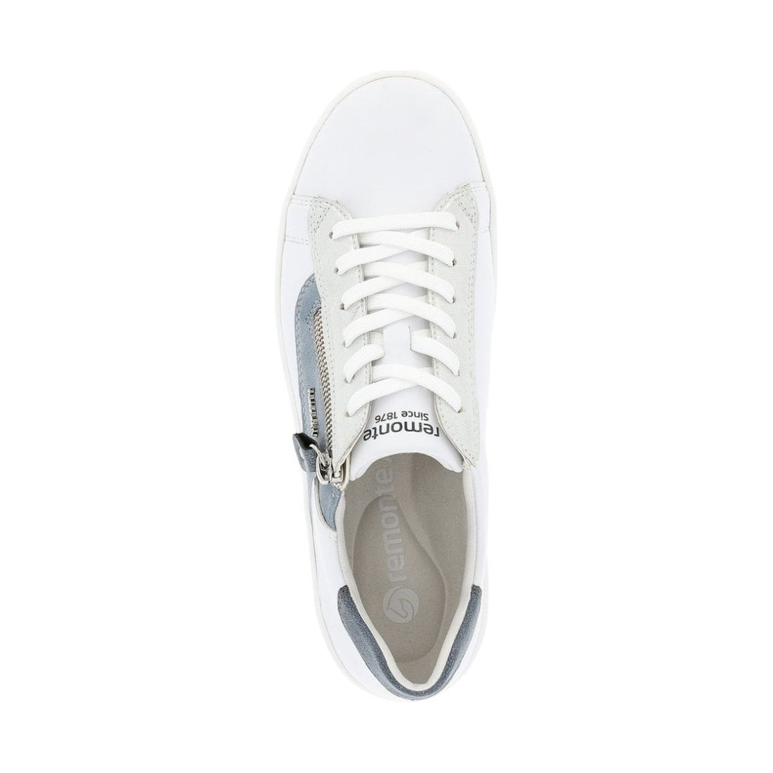 Remonte womens white leisure trainers | Vilbury London