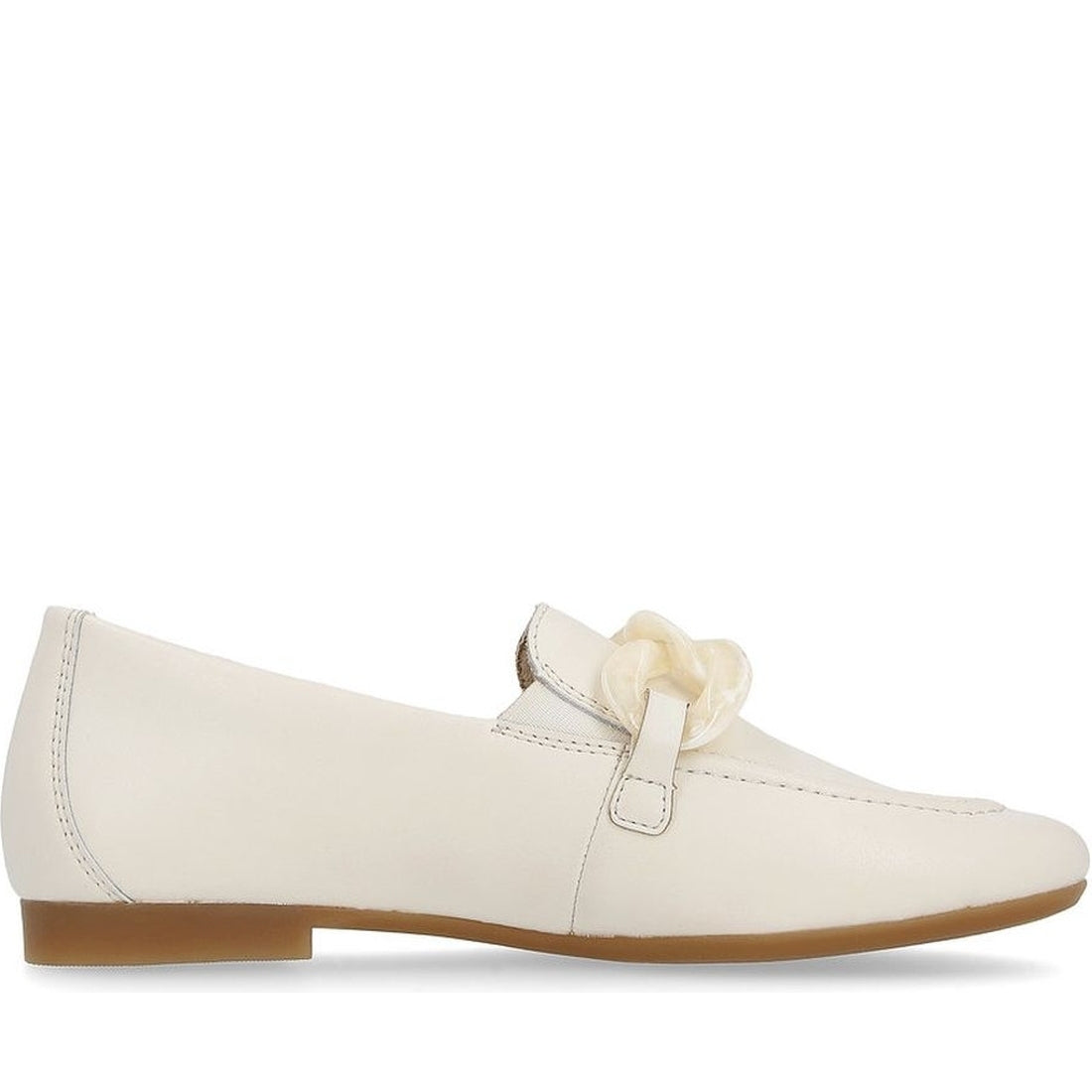 Remonte womens white casual closed loafers | Vilbury London