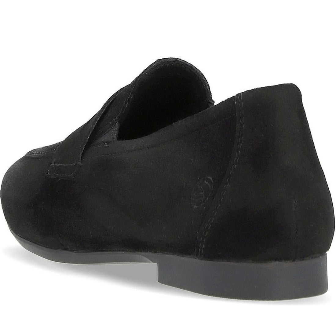 Remonte womens black casual closed loafers | Vilbury London