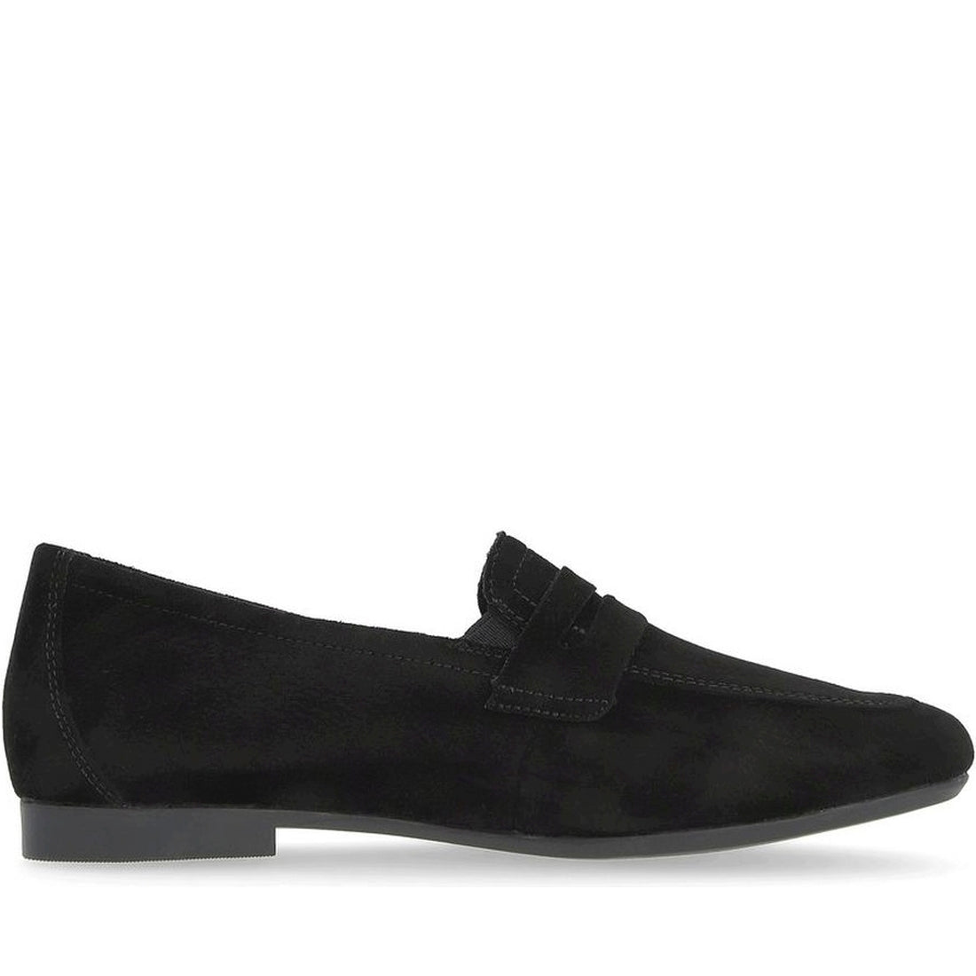 Remonte womens black casual closed loafers | Vilbury London