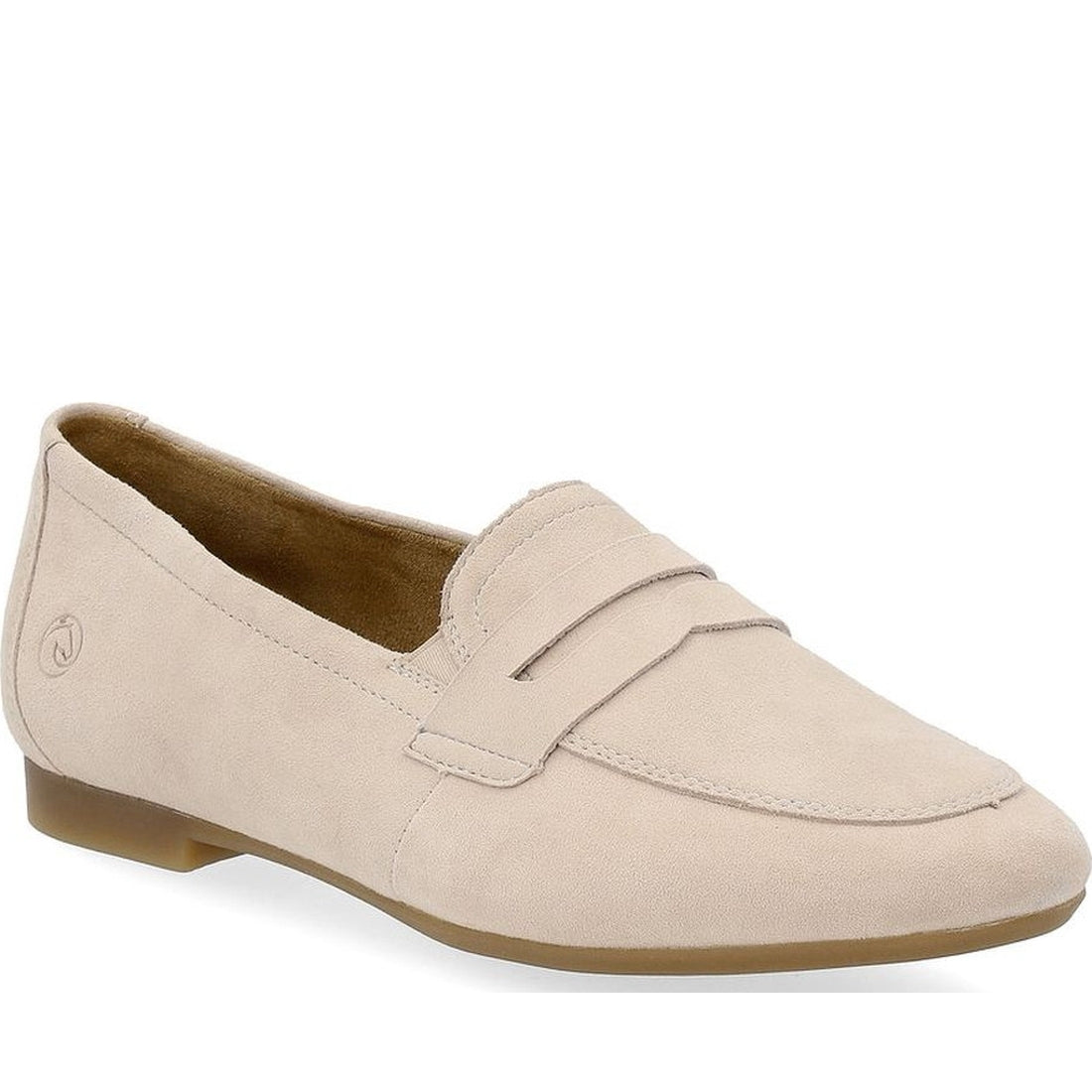 Remonte womens beige casual closed loafers | Vilbury London