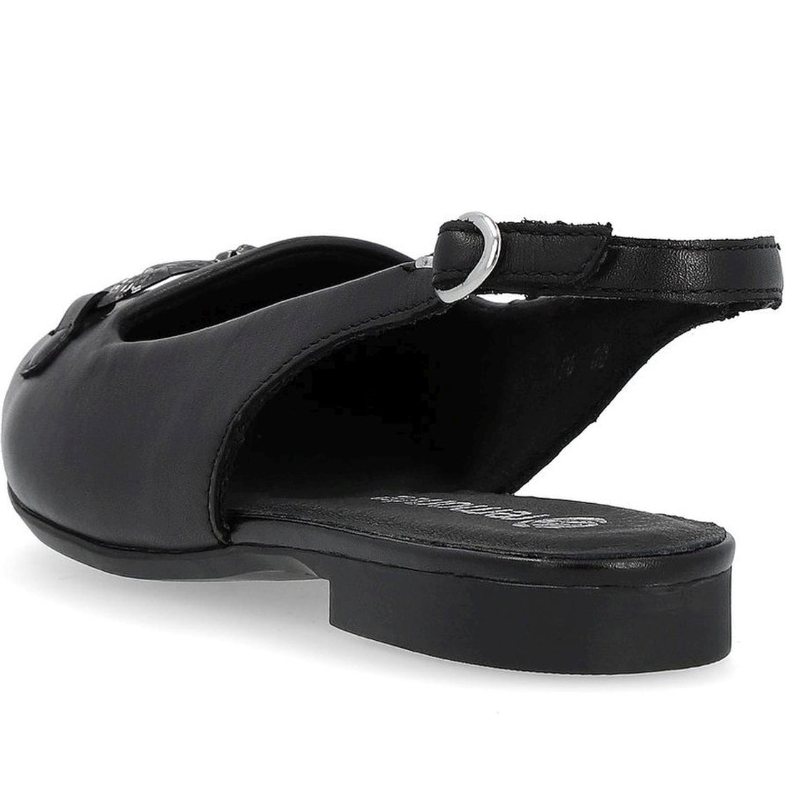 Remonte womens black casual part-open sandals | Vilbury London