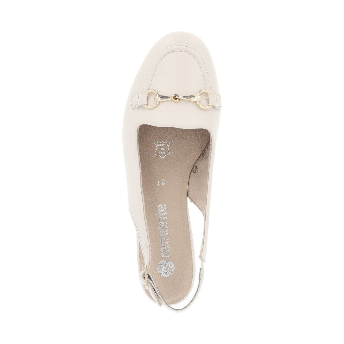 Remonte womens beige casual part-open sandals | Vilbury London