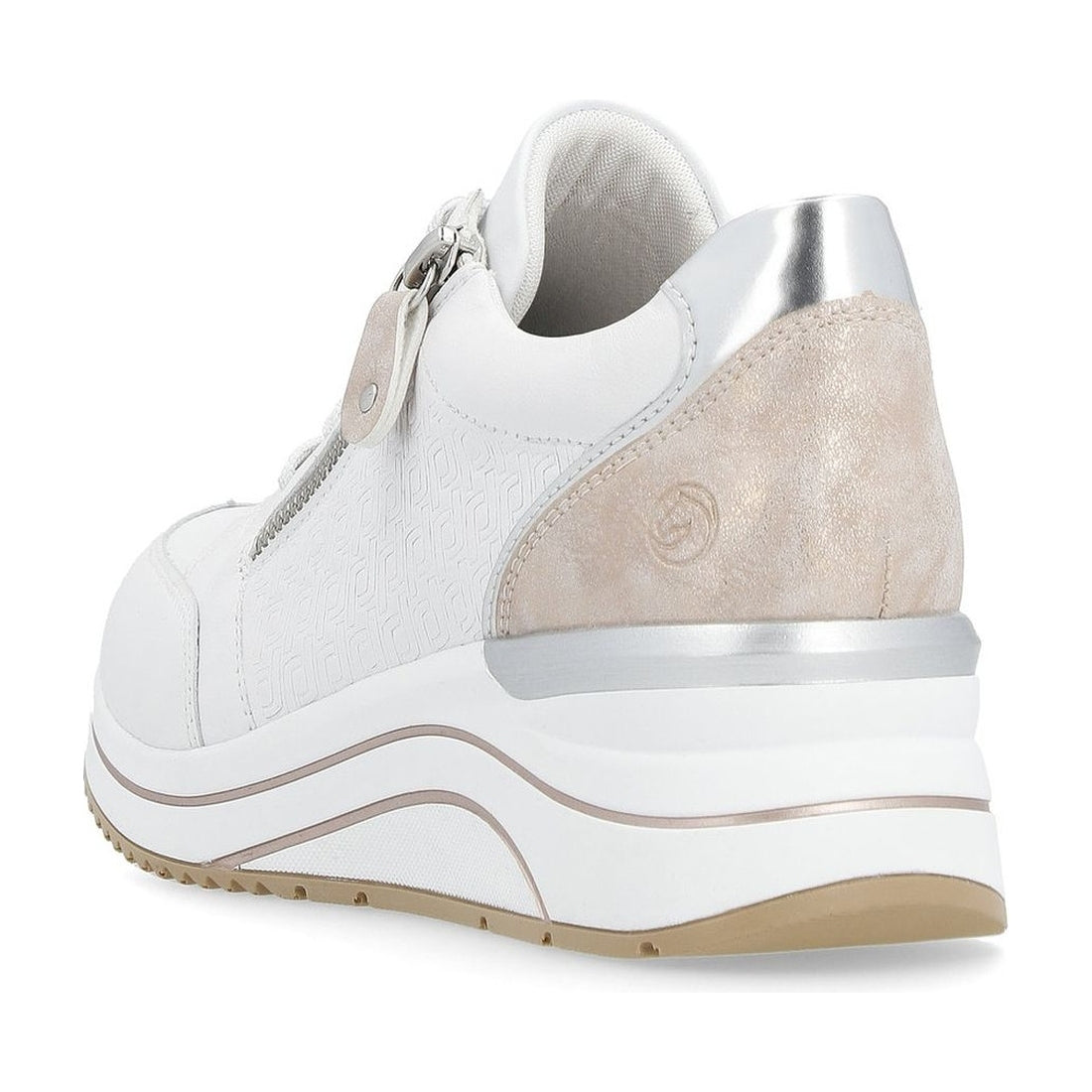 Remonte womens white leisure trainers | Vilbury London