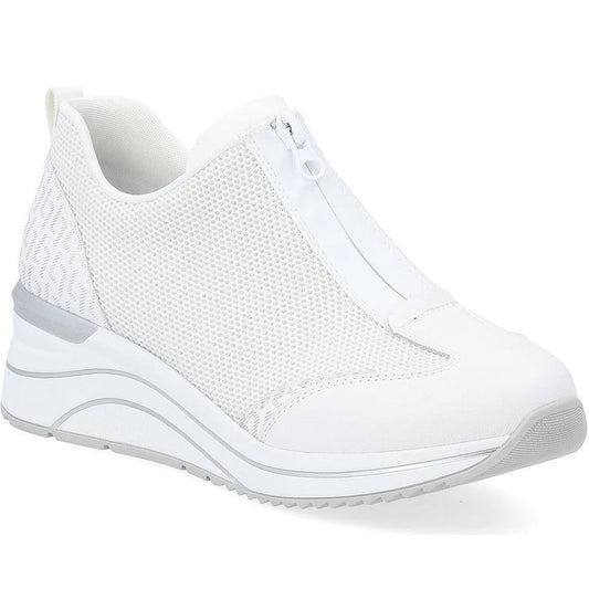 Remonte womens white leisure trainers | Vilbury London