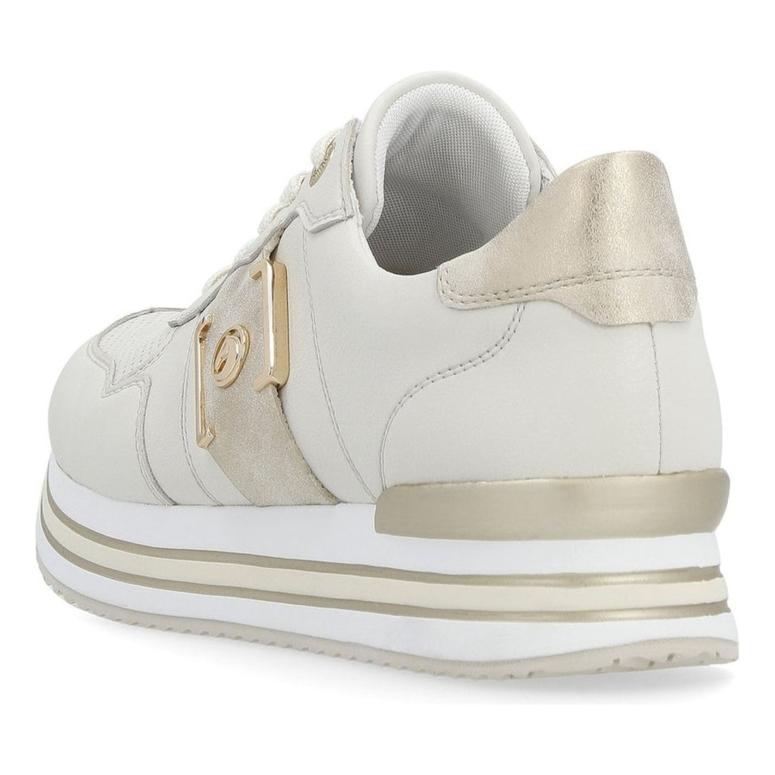 Remonte womens beige leisure trainers | Vilbury London