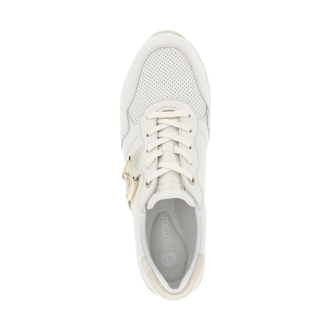 Remonte womens beige leisure trainers | Vilbury London