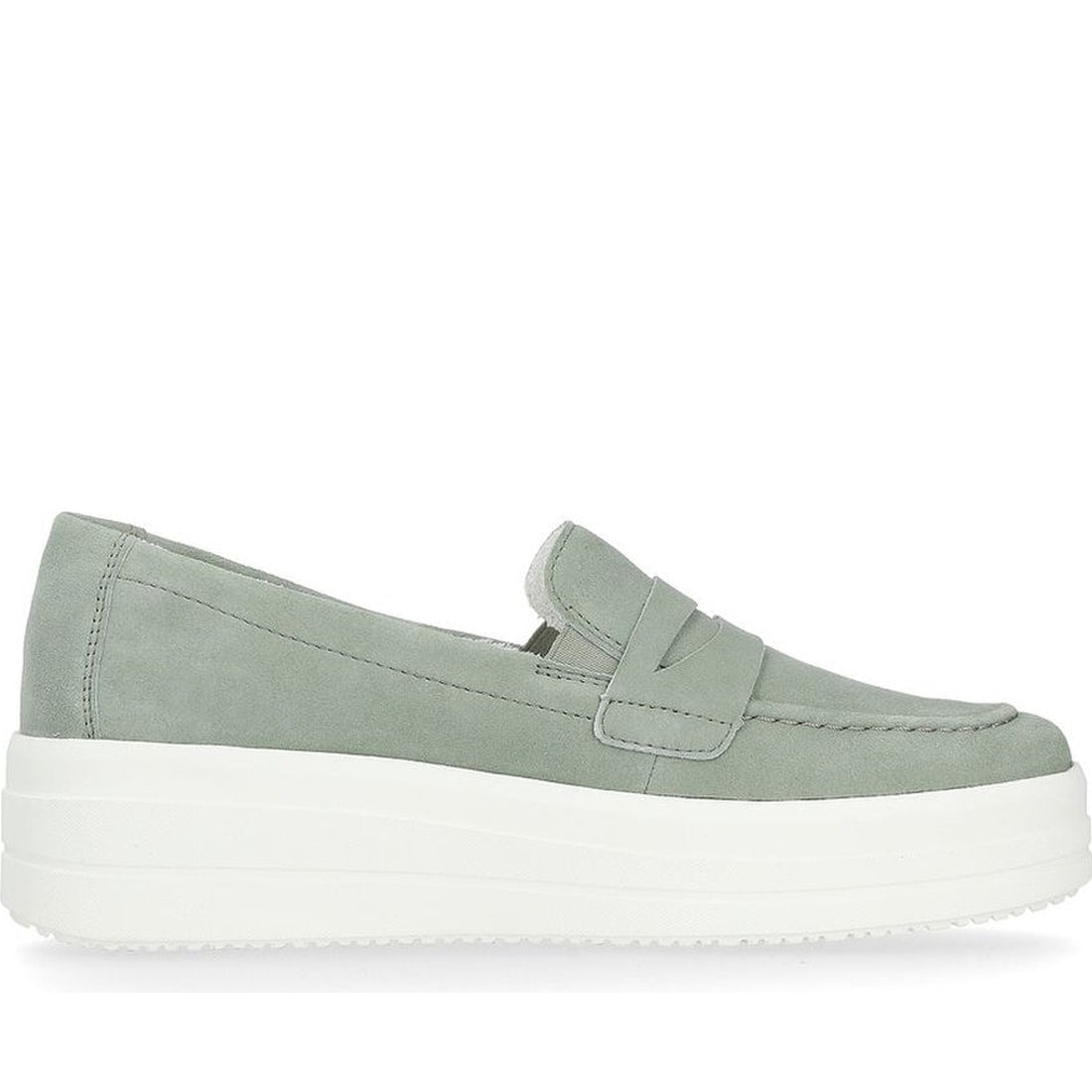 Remonte womens green casual closed loafers | Vilbury London