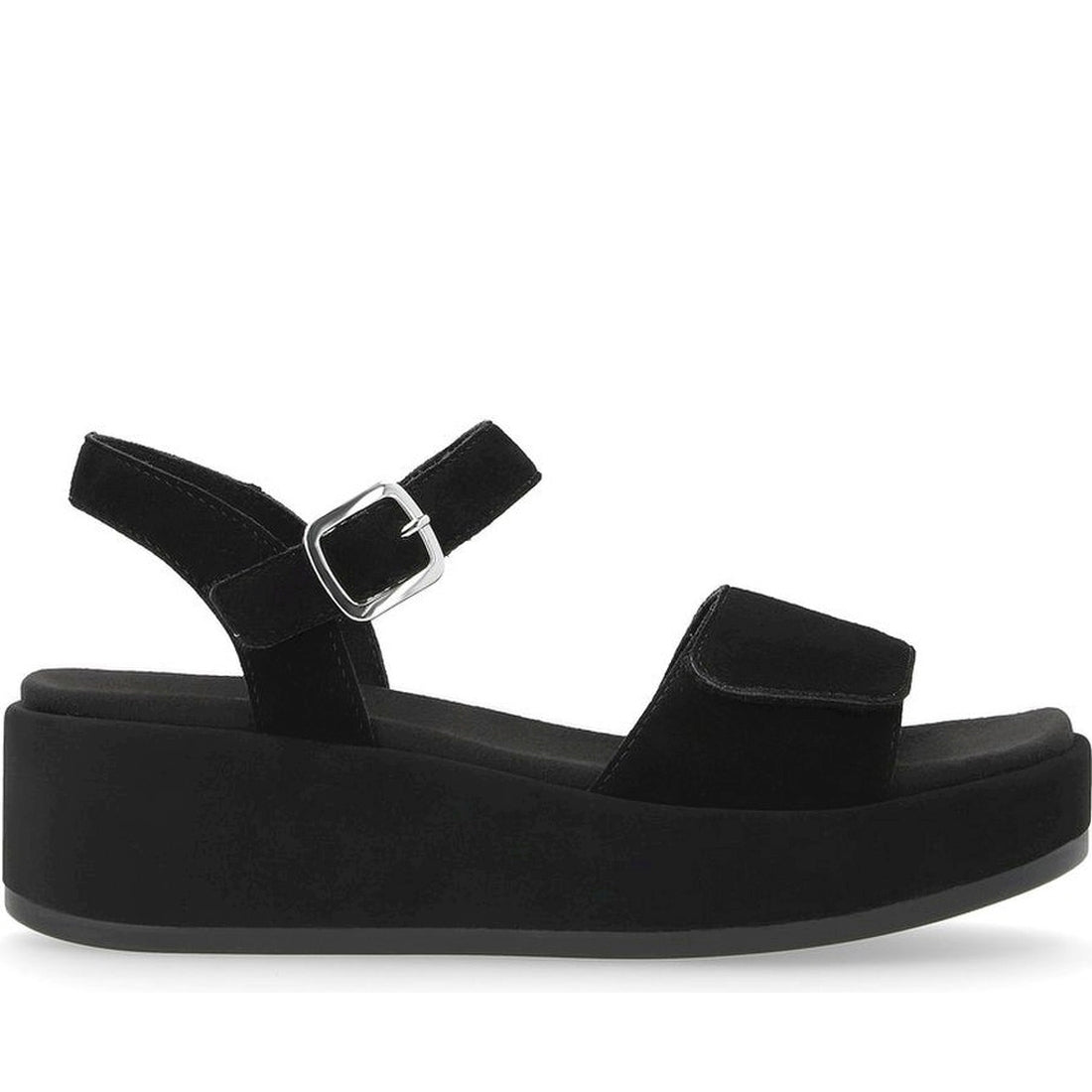 Remonte womens black casual open sandals | Vilbury London