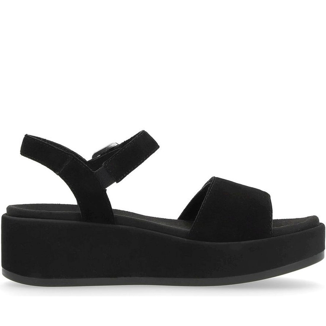 Remonte womens black casual open sandals | Vilbury London