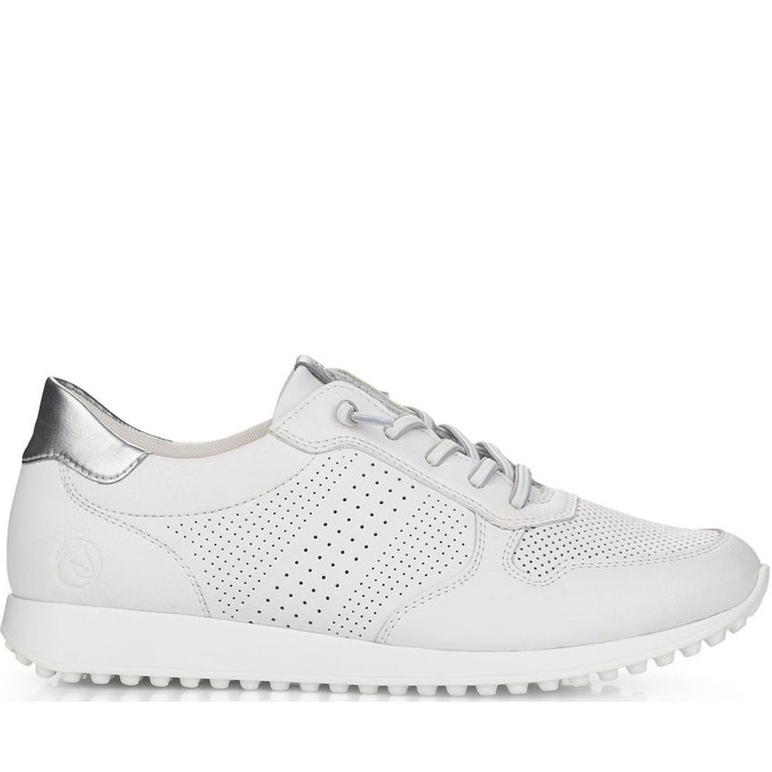 Remonte womens white leisure trainers | Vilbury London