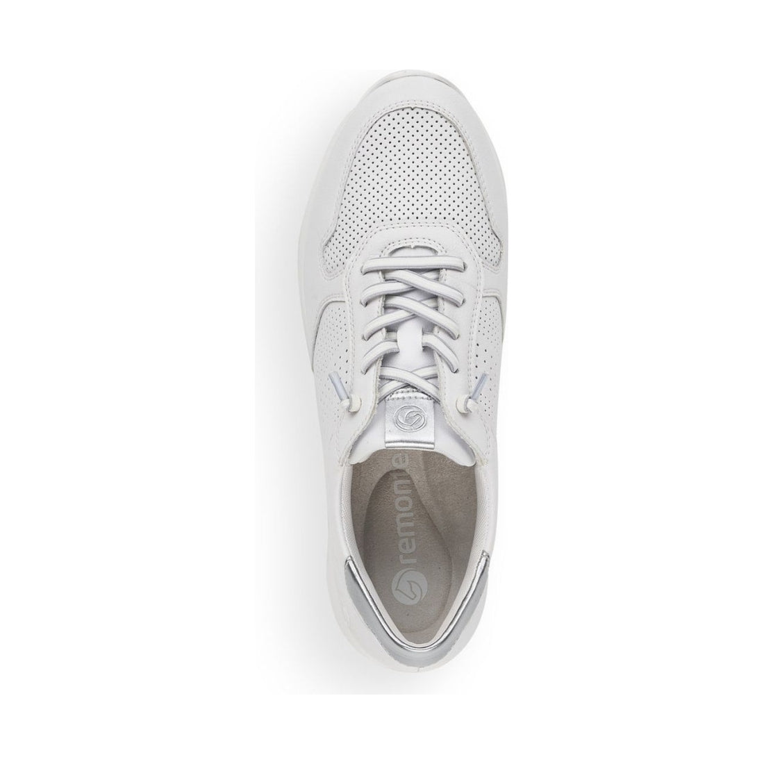 Remonte womens white leisure trainers | Vilbury London