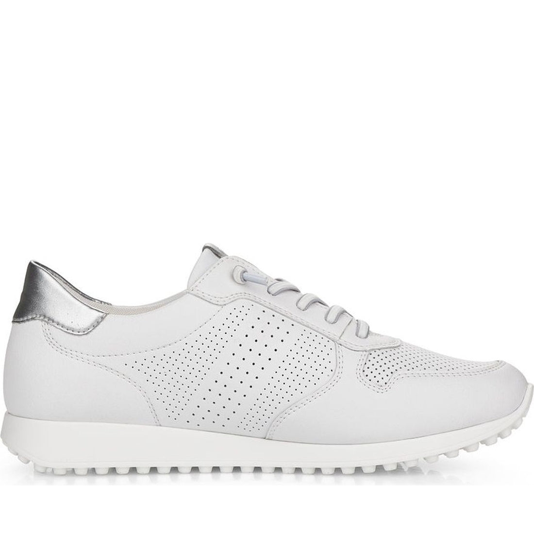 Remonte womens white leisure trainers | Vilbury London