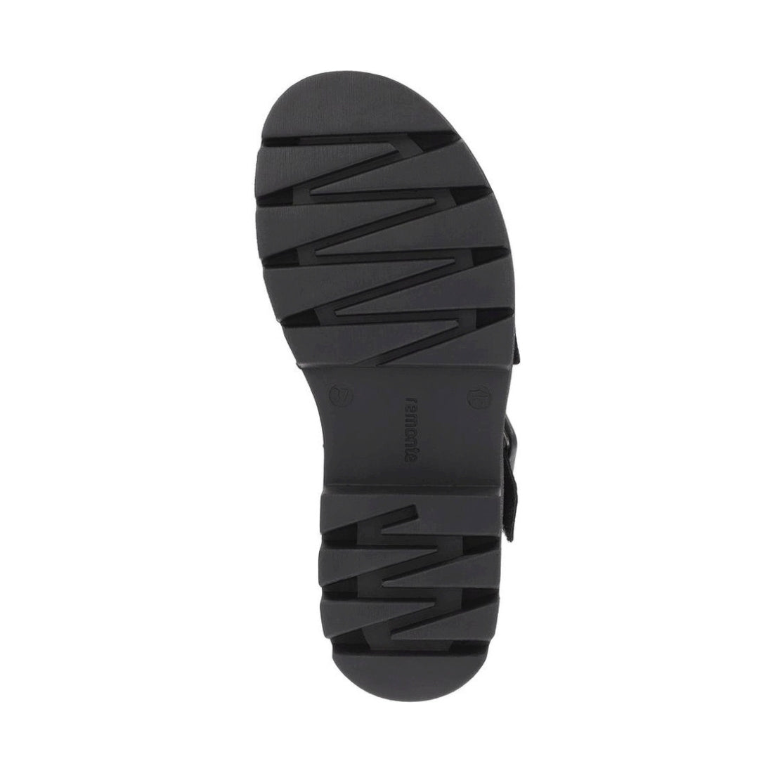 Remonte womens black casual open sandals | Vilbury London