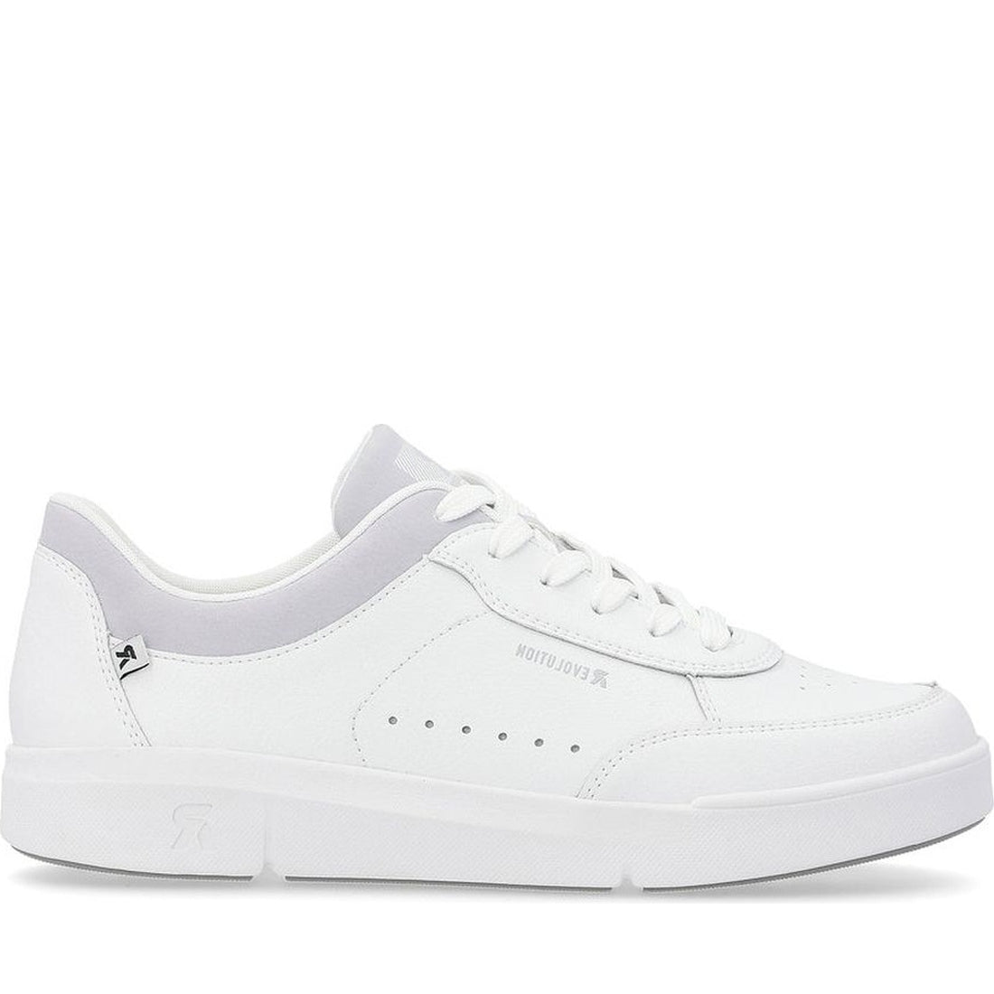 Rieker womens white leisure trainers | Vilbury London