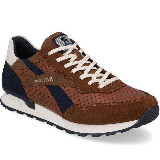 Rieker mens brown leisure trainers | Vilbury London