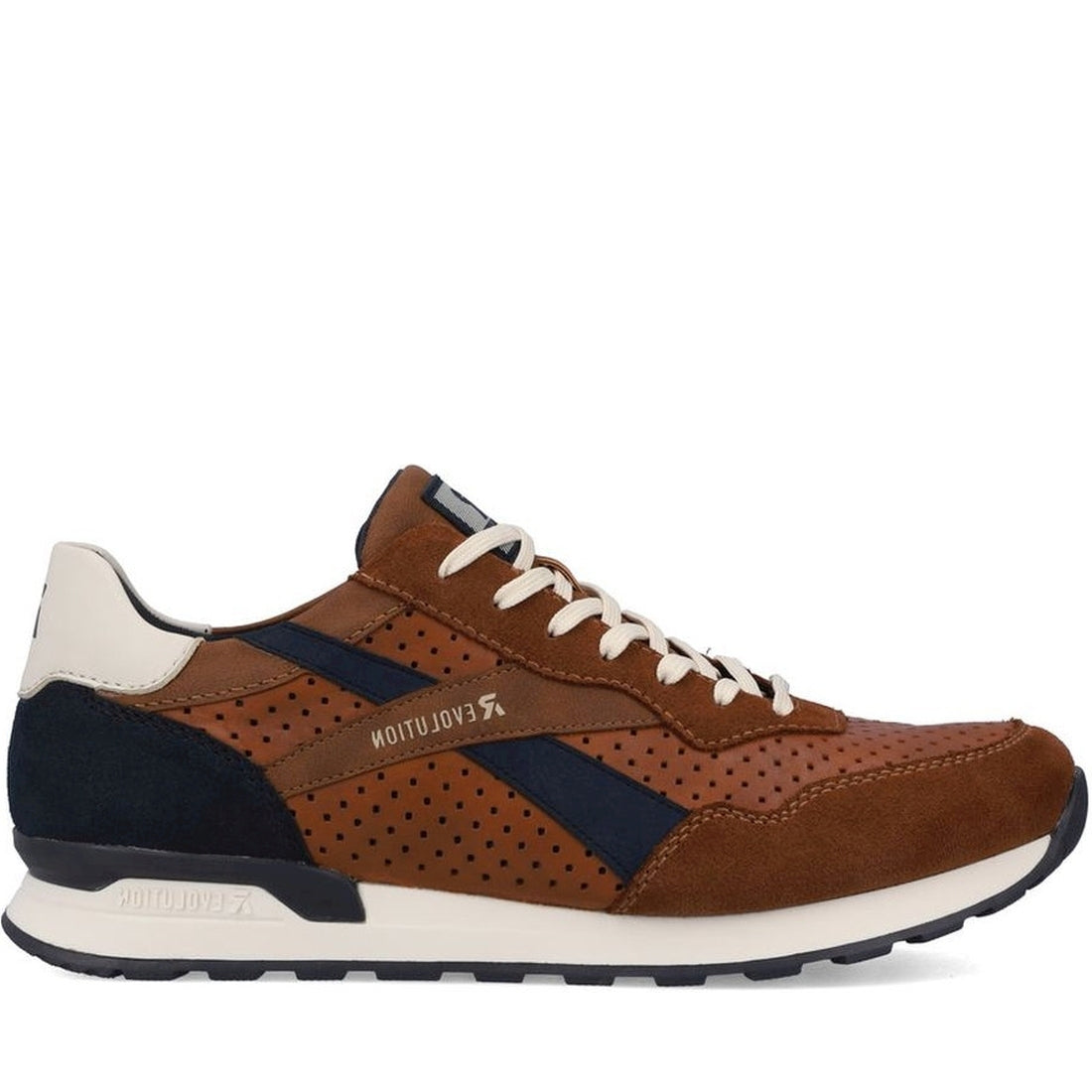 Rieker mens brown leisure trainers | Vilbury London