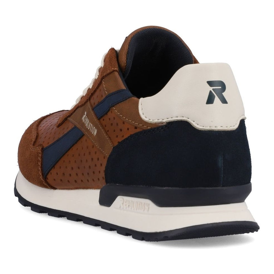 Rieker mens brown leisure trainers | Vilbury London