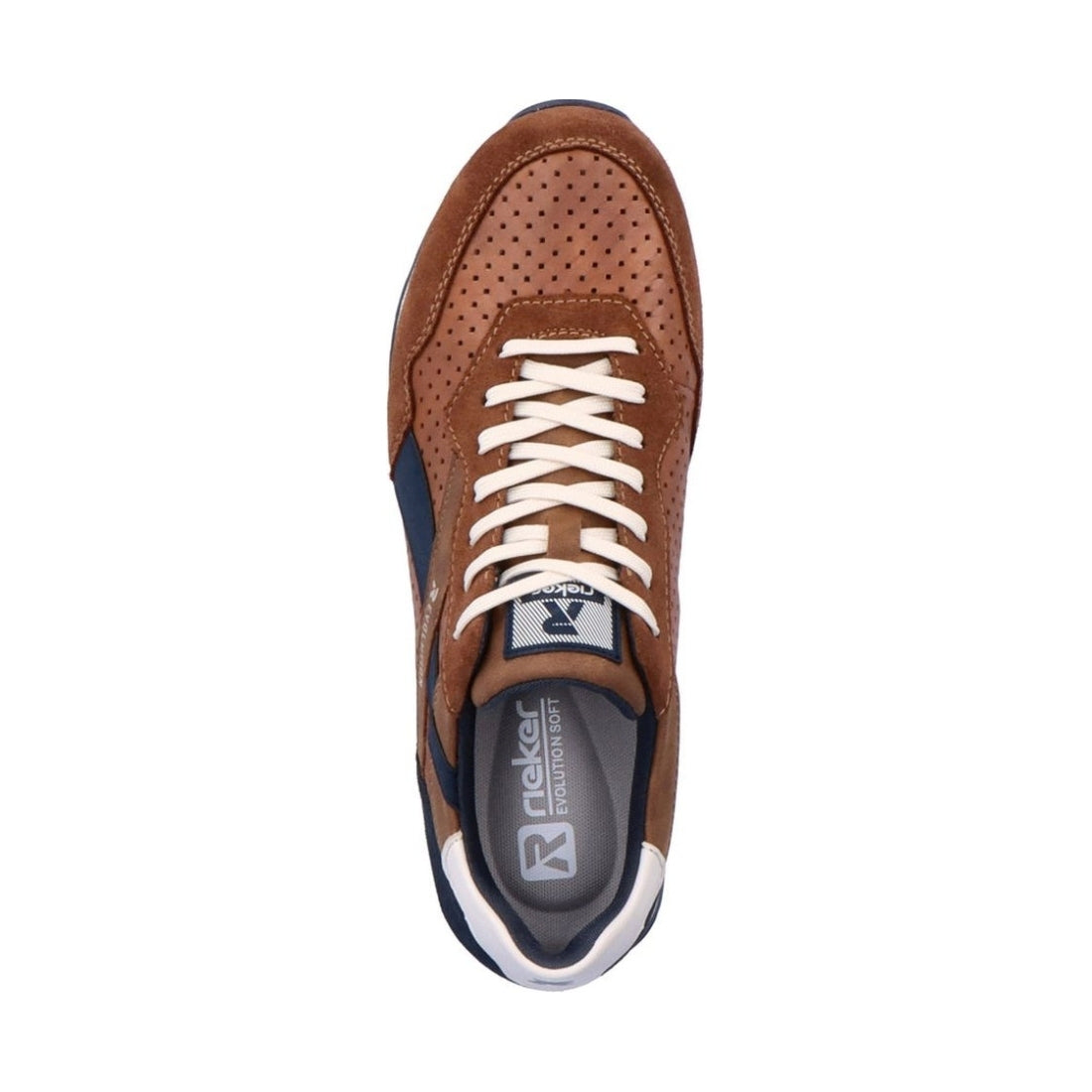 Rieker mens brown leisure trainers | Vilbury London