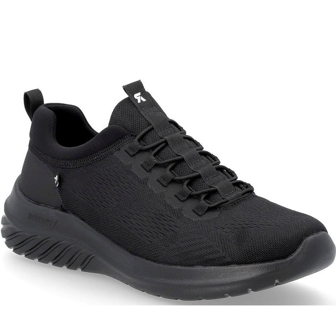 Rieker mens black leisure trainers | Vilbury London