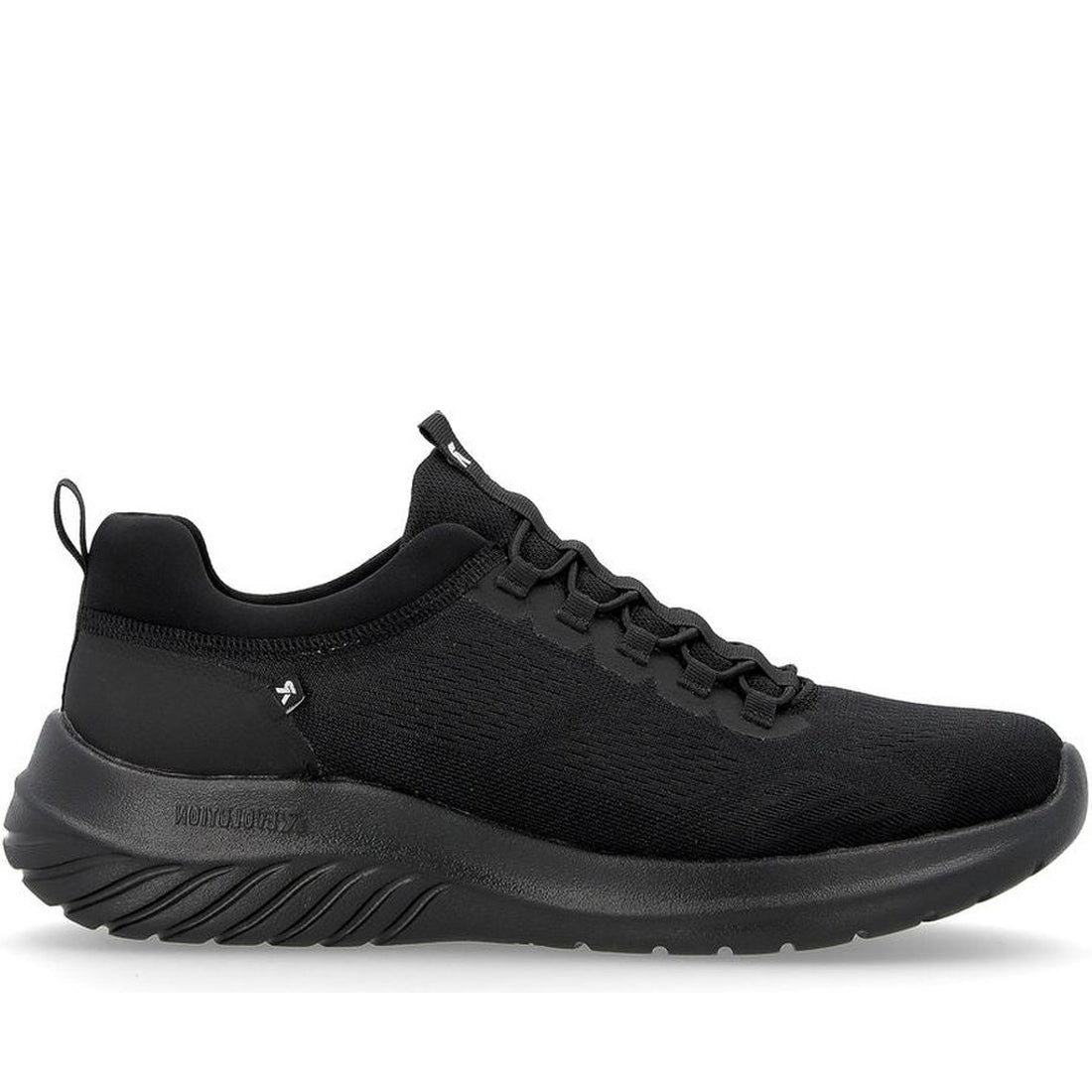 Rieker mens black leisure trainers | Vilbury London